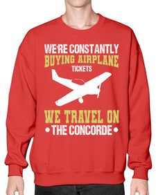 were constantly buying airplane  49# - airplane- Sweatshirt - Crew