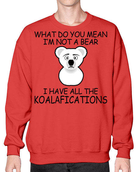 what do you mean im not a bear 287# - bears - animals- Sweatshirt - Crew