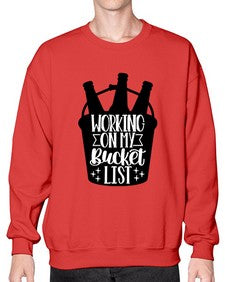 working on my bucket list 1788# - beer- Sweatshirt - Crew