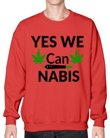 yes we cannabis 1262# - marijuana- Sweatshirt - Crew