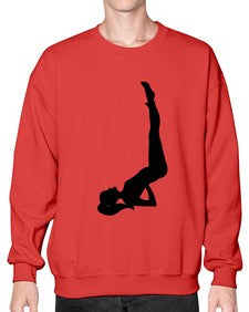 yoga pose  632# - yoga- Sweatshirt - Crew