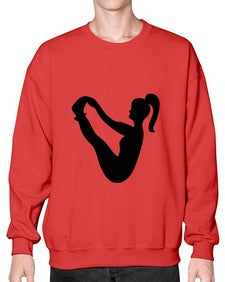 yoga pose  633# - yoga- Sweatshirt - Crew