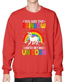 you are the rainbow to my unicorn 562# - unicorn- Sweatshirt - Crew