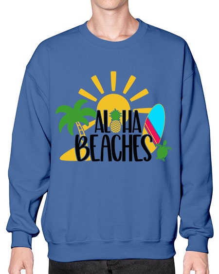 Aloha Beaches Style 55# - summer- Sweatshirt - Crew