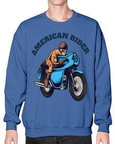 American rider 7# - motorcycle- Sweatshirt - Crew
