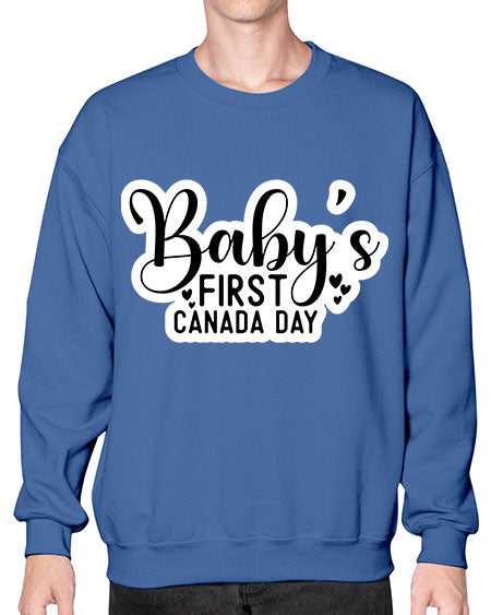Baby s First Canada Day 275# - baby- Sweatshirt - Crew