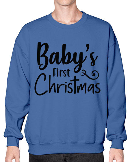 Babys First Christmas 277# - baby- Sweatshirt - Crew