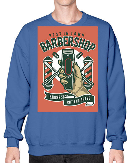 Barbershop590# - barber- Sweatshirt - Crew