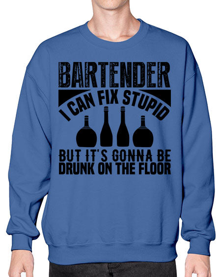 Bartender I can fix Style 54# - bartender- Sweatshirt - Crew