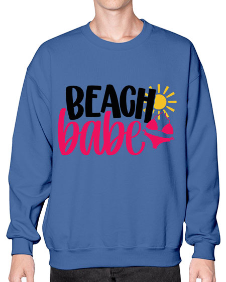 Beach Babe Style 52# - summer- Sweatshirt - Crew
