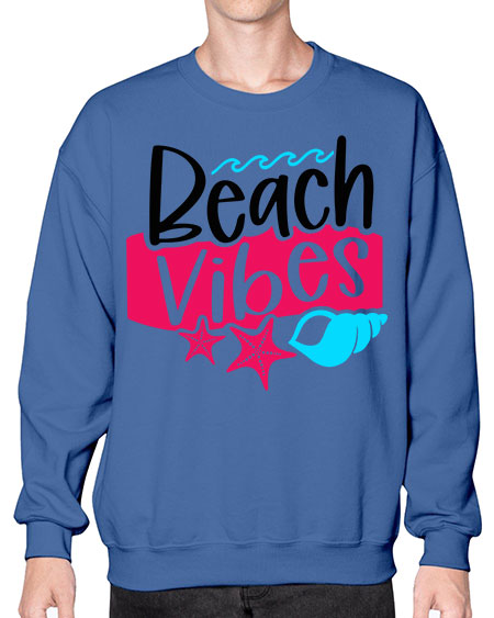 Beach Vibes Style 50# - summer- Sweatshirt - Crew