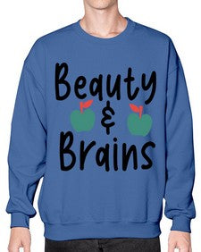 Beauty and Brains 18# - general school- Sweatshirt - Crew