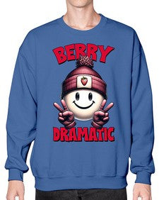 Berry Dramatic Strawberries 670# - strawberry- Sweatshirt - Crew