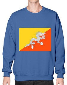 Bhutan 456# - world flags- Sweatshirt - Crew