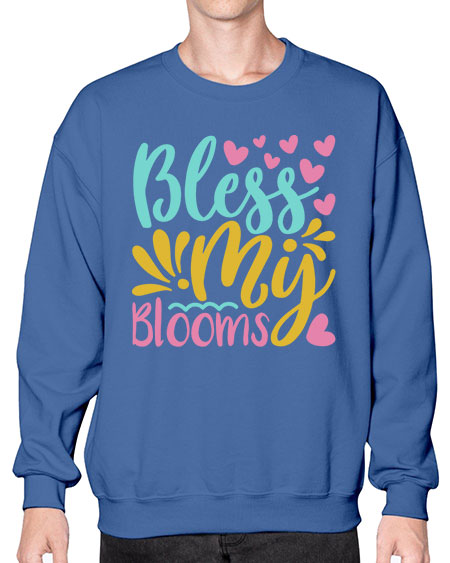 Bless my blooms Style 69# - summer- Sweatshirt - Crew