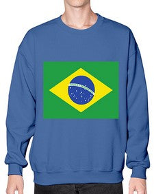 Brazil 488# - world flags- Sweatshirt - Crew