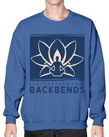 Breathe into Your Backbends 182# - yoga- Sweatshirt - Crew