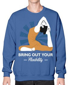 Bring Out Your Flexibility 185# - yoga- Sweatshirt - Crew