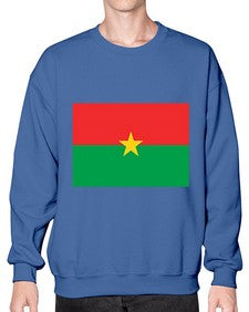 Burkina Faso 522# - world flags- Sweatshirt - Crew
