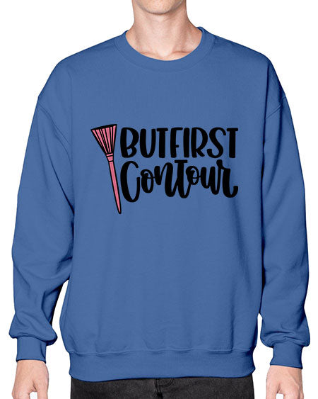 But First Contour Style 120# -makeup Sweatshirt - Crew