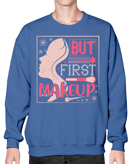 But first makeup Style 260# -makeup Sweatshirt - Crew