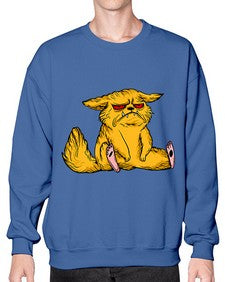 Cat 30# - cartoon animals- Sweatshirt - Crew