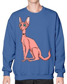 Cat 33# - cartoon animals- Sweatshirt - Crew