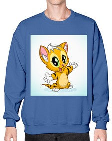 Cat 40# - cartoon animals- Sweatshirt - Crew