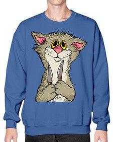 Cat 44# - cartoon animals- Sweatshirt - Crew