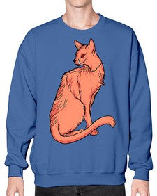 Cat 47# - cartoon animals- Sweatshirt - Crew