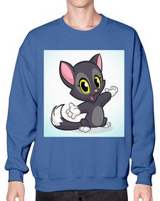 Cat 52# - cartoon animals- Sweatshirt - Crew