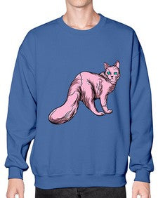 Cat 55# - cartoon animals- Sweatshirt - Crew