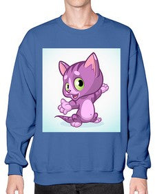 Cat 58# - cartoon animals- Sweatshirt - Crew