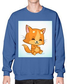 Cat 59# - cartoon animals- Sweatshirt - Crew