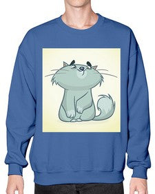Cat 62# - cartoon animals- Sweatshirt - Crew