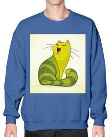 Cat 63# - cartoon animals- Sweatshirt - Crew