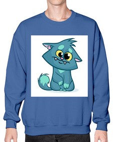 Cat 64# - cartoon animals- Sweatshirt - Crew