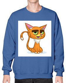 Cat 65# - cartoon animals- Sweatshirt - Crew