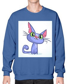 Cat 68# - cartoon animals- Sweatshirt - Crew