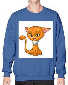 Cat 69# - cartoon animals- Sweatshirt - Crew