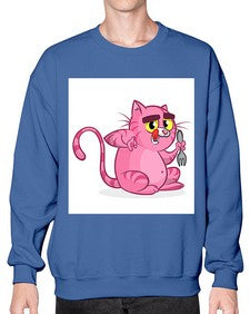 Cat 71# - cartoon animals- Sweatshirt - Crew