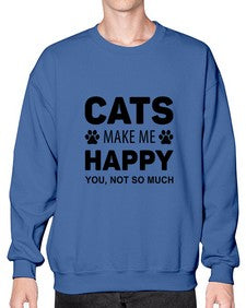 Cats Make Me Style 40# - cats- Sweatshirt - Crew