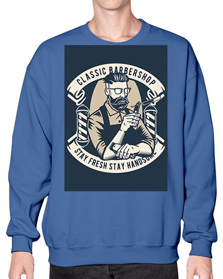 Classic Barber Shop657# - barber- Sweatshirt - Crew