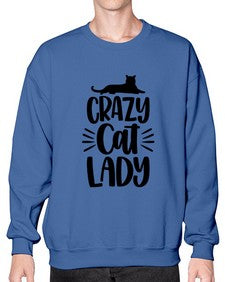 Crazy Cat Lady Style 92# - cats- Sweatshirt - Crew