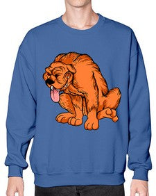Dog 100# - cartoon animals- Sweatshirt - Crew
