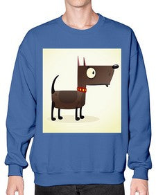 Dog 87# - cartoon animals- Sweatshirt - Crew