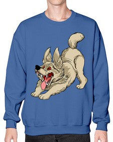 Dog 96# - cartoon animals- Sweatshirt - Crew