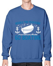 Double the Pleasure Go Boating 15# - boats- Sweatshirt - Crew