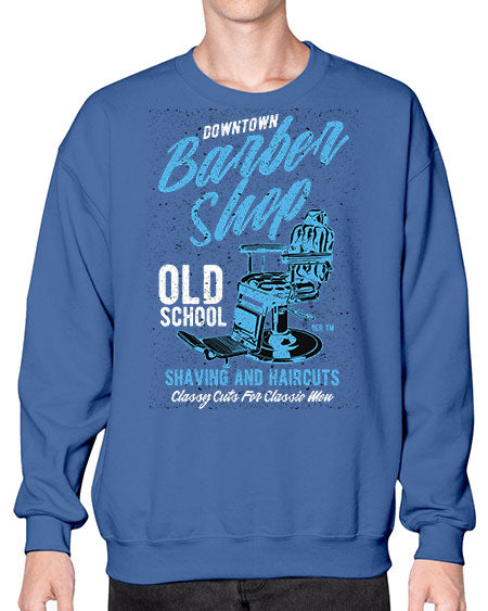Downtown Barbershop730# - barber- Sweatshirt - Crew