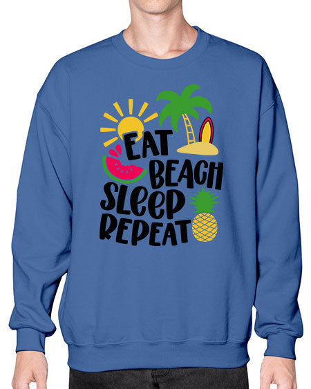 Eat Beach Sleep Repeat Style 47# - summer- Sweatshirt - Crew